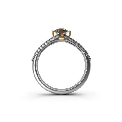 Gold Crown Diamond Ring